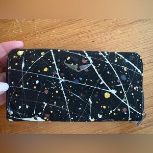 Zadig & Voltaire Black Splatter Wallet